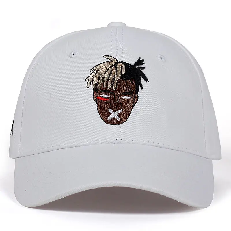 5 цветов хлопковая певица xxxtentacion дреды Snapback Кепка для мужчин женщин хип-хоп папа шляпа бейсбольная Кепка Bone Garros - Цвет: Белый