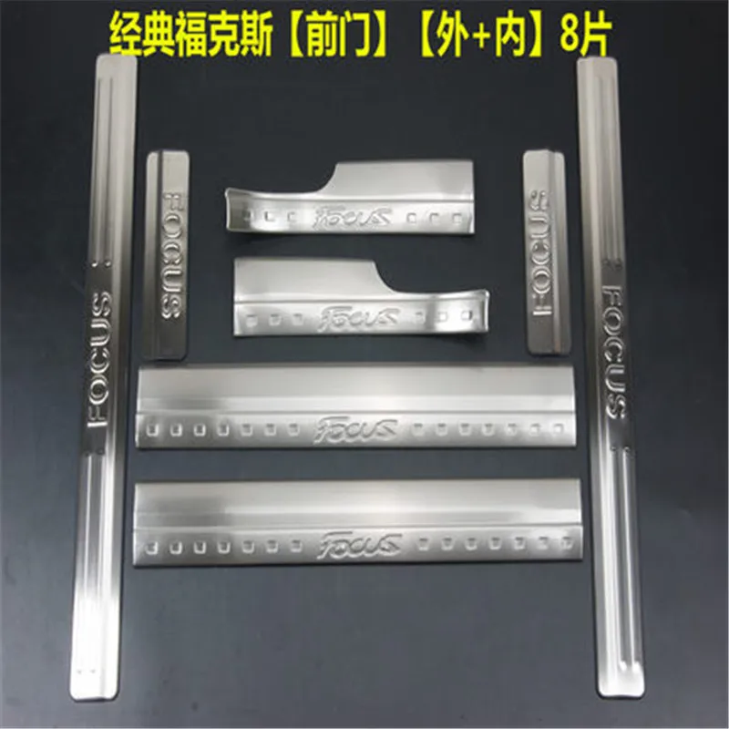 

Car styling stainless steel Car door cover outside door sill plate For Ford Focus 2005 -2011 MK2 Sedan and Hatchback