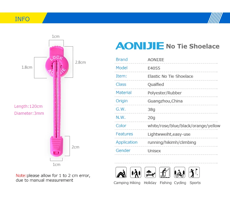 AONIJIE E4055 Светоотражающие для детей и взрослых Одна пара эластичные шнурки для обуви без завязок кружевные для кроссовок ботинки для бега марафон Пешие прогулки