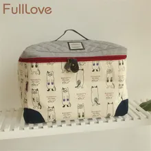 FullLove ящики для хранения Ящики Мультяшные кошки Ziplock сумка для беременных сумка для ухода за младенцем для мамы Одежда для кормящих бутылочек органайзер для подгузников