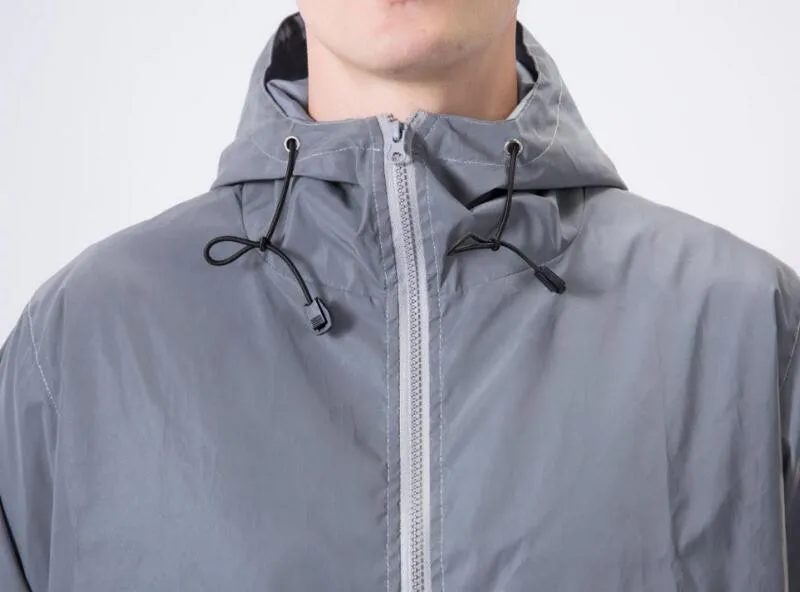 Новые 3m Full Светоотражающая куртка Для мужчин/Для женщин Harajuku ветровки с капюшоном в стиле хип-хоп Уличная ночное блестящие пальто 3 м