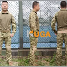 Военная форма армии США для мужчин Emers BDU Gen2 Боевая рубашка и брюки и колодки A-TACS/FG EM6922 S, M, L