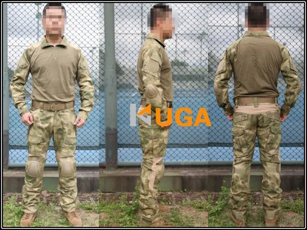 

us army military uniform for men Emers BDU Gen2 Combat Shirt & Pants & Pads A-TACS/FG EM6922 S,M,L