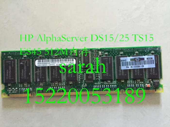 

Genuine HP AlphaServer DS15/25 TS15 ES45 512M memory 20-01EBA-E9
