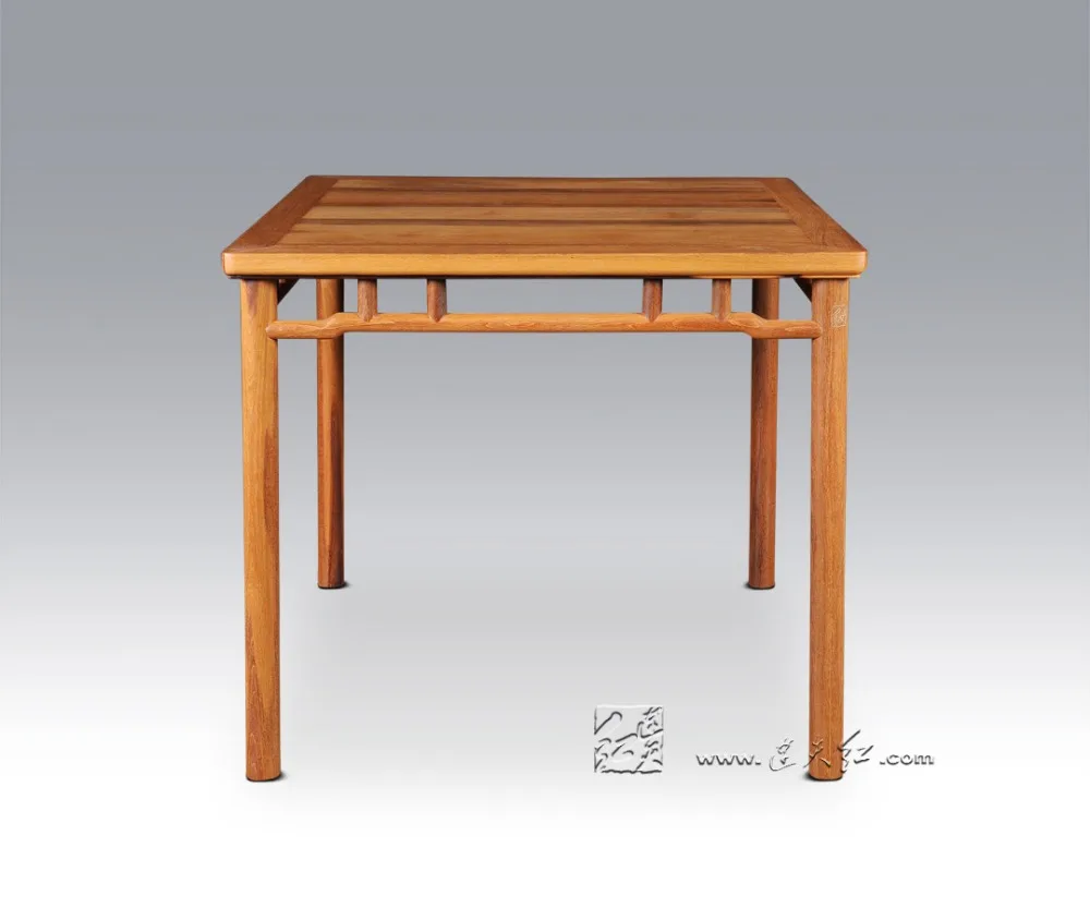 1 Table +4 Chair Dining Living Room Set Redwood Mahogany Furniture China Retro Rosewood Desk and Solid Wood Back Armchair Wooden