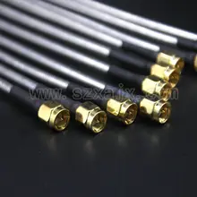 JX 10 шт. SMA штекер RG402 коаксиальный кабель Полужесткий RG-402 коаксиальный косичка 15 см Быстрая