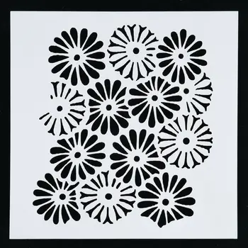 

1PC Windmill Flower Shaped Reusable Stencil Airbrush Painting Art DIY Home Decor Scrap booking Album Crafts Free Shipping