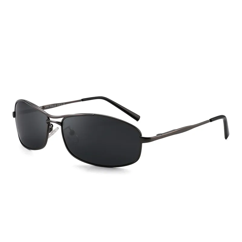 JM поляризационные, прямоугольной формы солнцезащитные очки прямоугольные Пружинные шарниры вождения очки для мужчин
