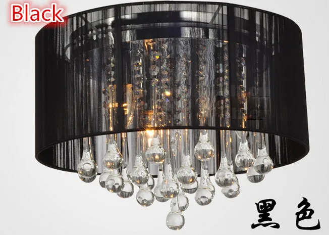 

New Shade Crystal Ceiling Chandelier Pendant Light Fixture Lighting Lamp led bulbs 220v 110V Pink yellow black Silver for home