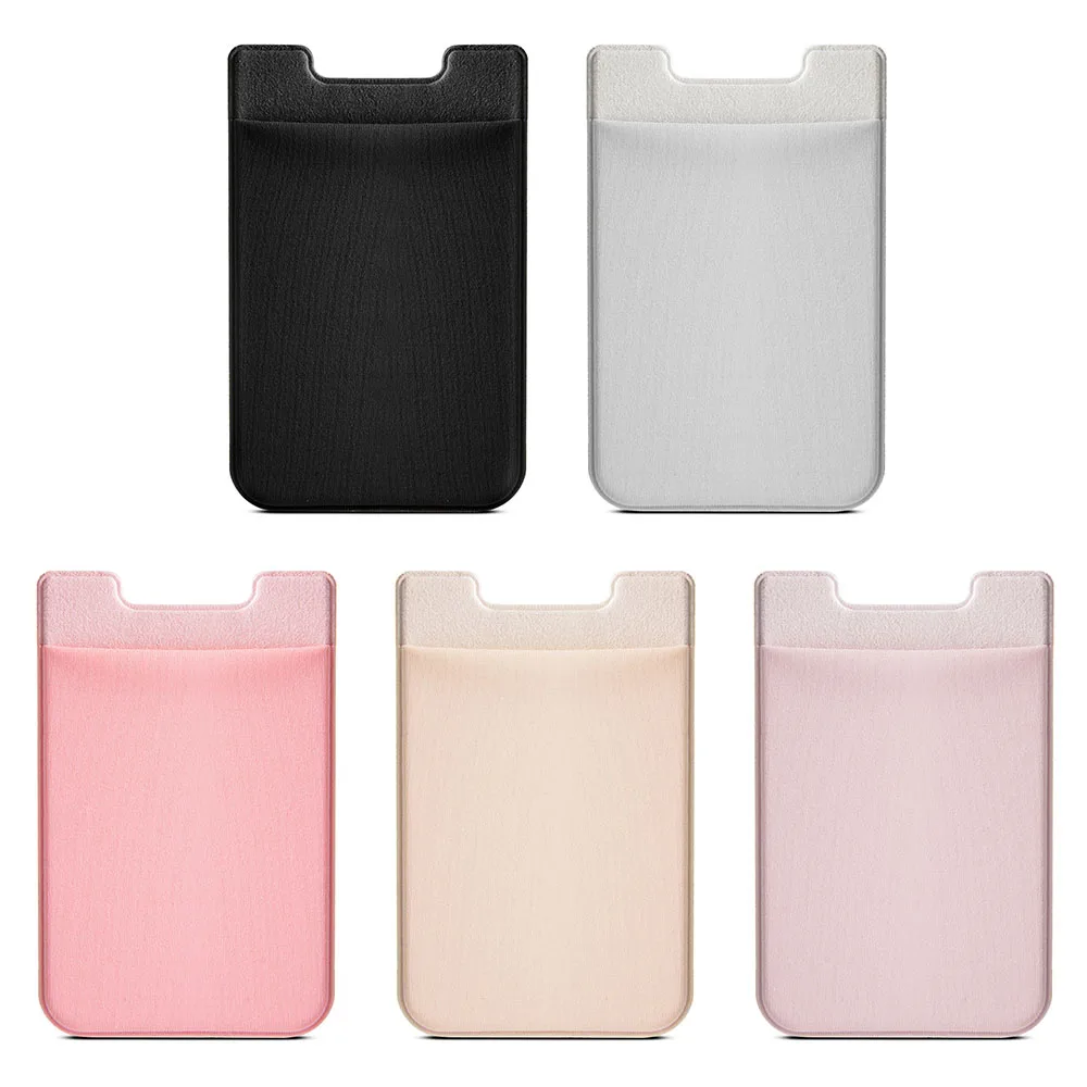 Elastic Lycra Cell Phone Wallet Case Credit ID Card Holder