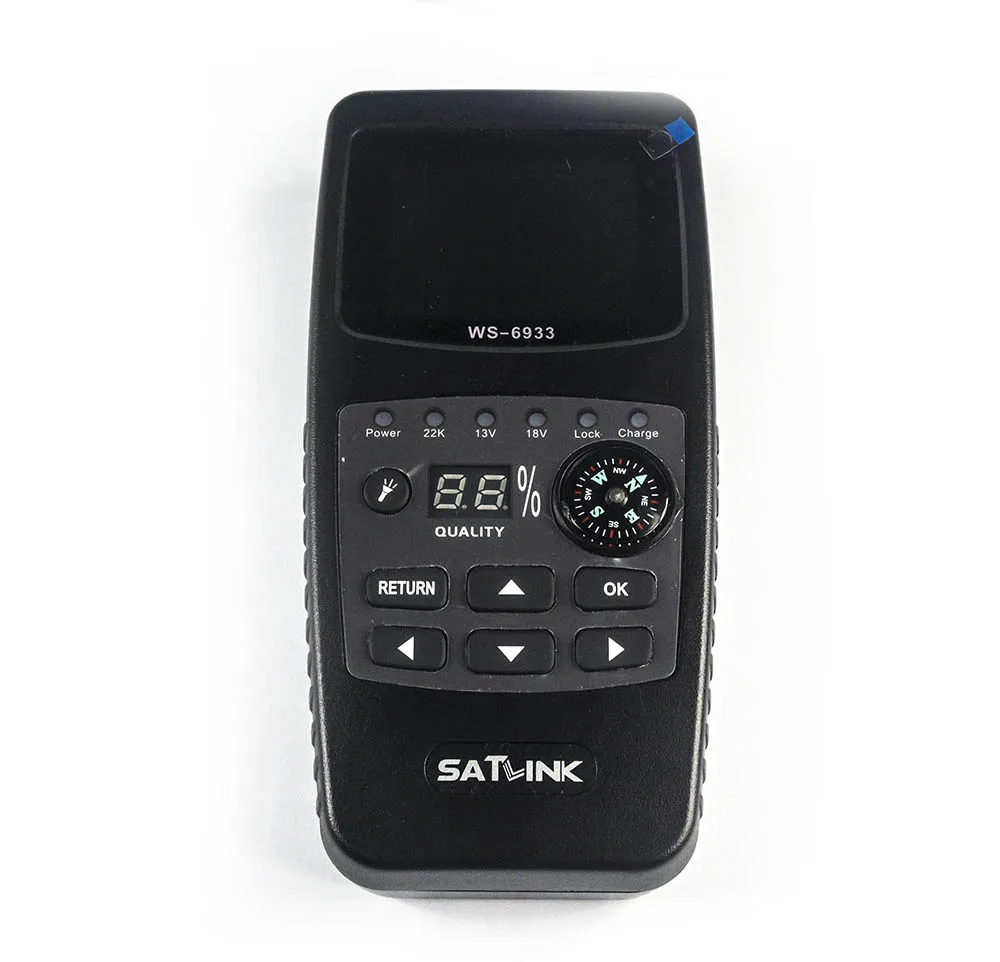 satlink original satfinder fta ku banda digital localizador de satélite polegada display lcd dvb sat medidor ws