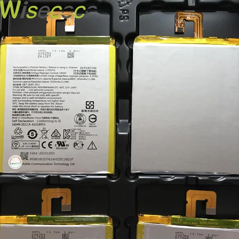 L13D1P31 Battery For Lenovo LePad S5000 S5000H Pad A3500 Tablet PC tab 2 A7-30 4