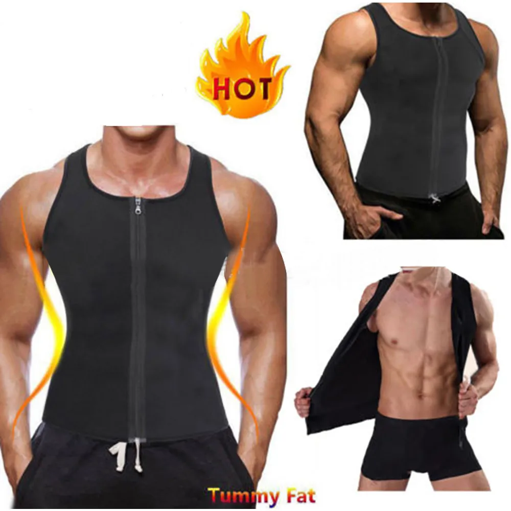 Women Men Slim Waist Trainer Neoprene Body Shaper Vest Tank Top Sweat Sauna Suit