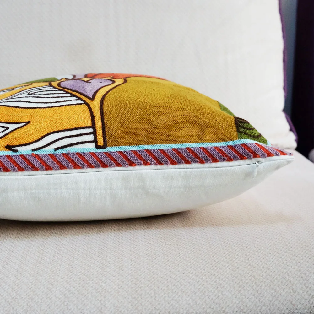 Холст абстрактное животное искусство Алмазная Вышивка 18 дюймов подушка чехол для диванных подушек, наволочки для подушек для стоматологическое кресло подушка чехол размером 45*45 см без начинки
