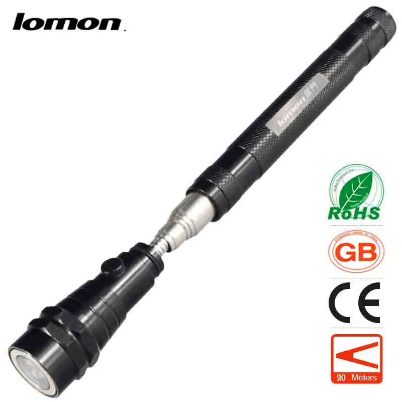 

Aluminum 27" Telescoping 3 LED Extendable Bending Flashlight Magnetic Tip Tactical TOOL WORK Light Pen Light Pocket Penlight
