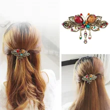 Заколки для волос с кисточками для женщин и девочек, плетеные заколки для волос, инструменты для укладки волос, заколки для волос, модные хрустальные бабочки, заколка для волос