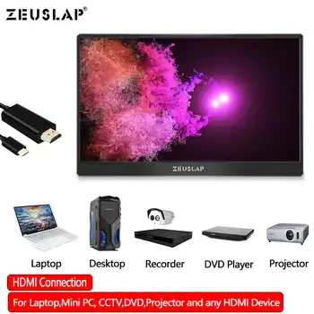 13.3inch Portable LED LCD Monitor Screen for Samsung S8 DEX, Macbook Pro, Switch, PS3, PS4 extending Screen