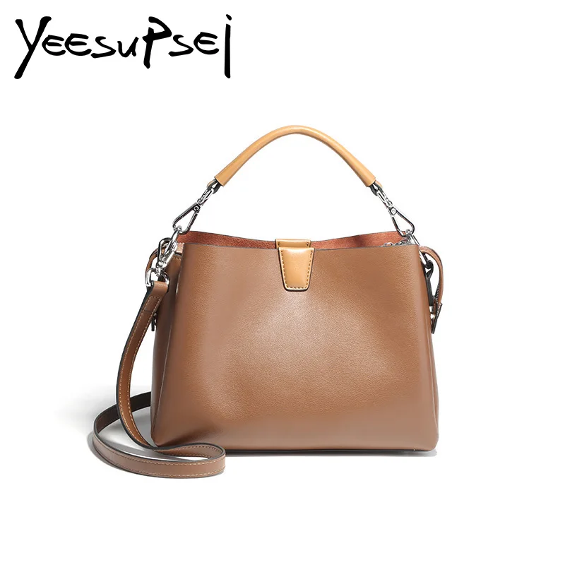

YeeSupSei Leather Handbags Big Women Bag High Quality Casual Female Bag Trunk Tote Spanish Brand Shoulder Bag Lady Large Bolsos