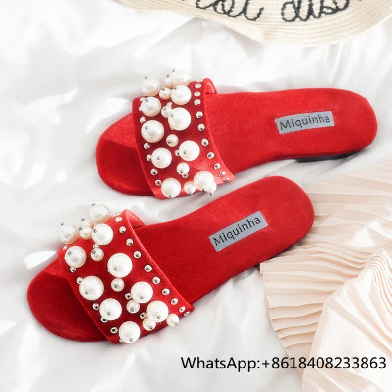 la perle rouge chaussure