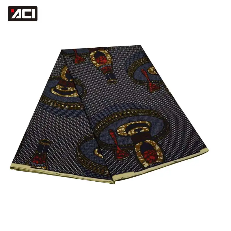 

ACI New Arrival 2019 Ankara Fabric African Real Wax Print African Dresses For Women Batik Fabric Patchwork 6 Yards African Wax