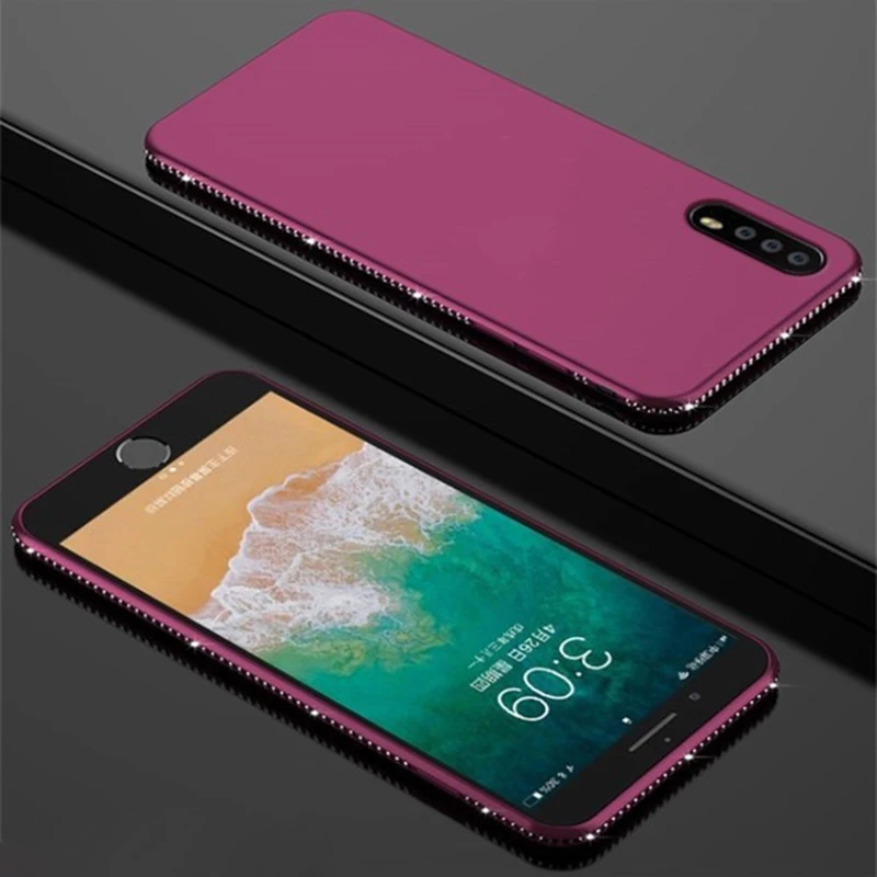 Case For iPhone X Xr XS Max Cover Luxury 3D Diamond Shiny Magnetic Absorption (2)