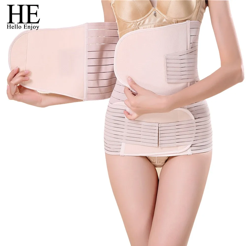HE Hello Enjoy комплект из 3 предметов для матерей после родов пояс после беременности поддерживающий бандаж для живота корсет на талии для беременных женщин корректирующий корсет