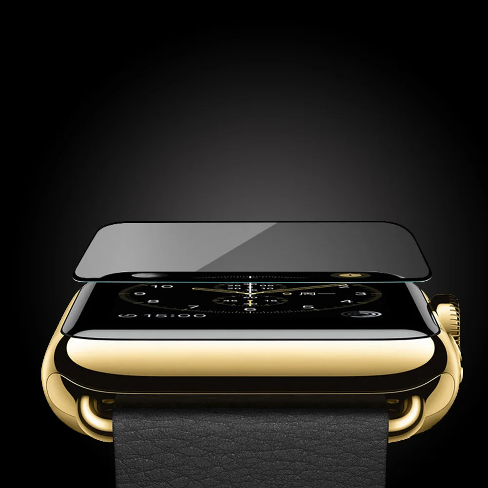 

Ultra Thin 9H Tempered Glass Screen Protector Film Cover For Apple Watch 38/42mm