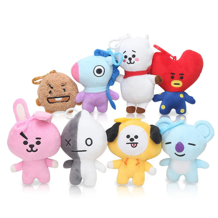

8-15cm Plush Pendants Dolls keychain keyring stuffed Toys
