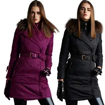 2018 fashion thickening large fur collar down coat women medium-long winter new arrival women winter coats and jackets plus size