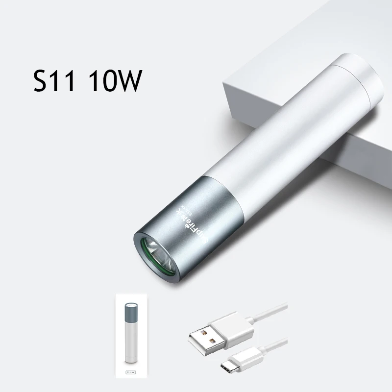 Флэш светильник USB Lanterna мини фонарь ручка Supfire S11 Linterna светодиодный велосипедный