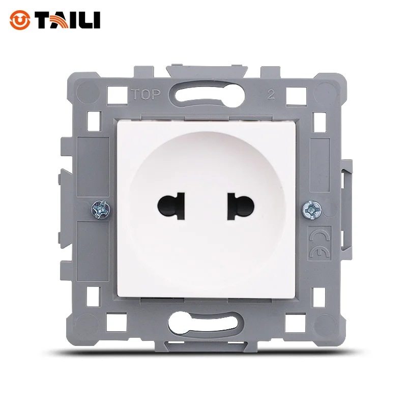 TAILI DIY двухконтактный Универсальный розетчатый механизм 2 контактный круглый