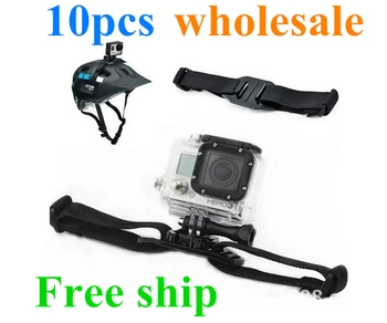 

10pcs wholesale Adjustable Helmet Strap for Go Pros7 5 6 4 Session 4+3 2 Go Pro Mount Cycling Accessory