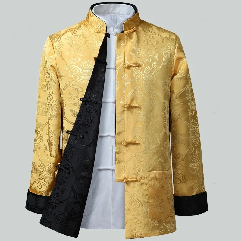 Mens chinese jackets shanghai tang traditional chinese clothing for men kung fu uniform traditional clothing Q126