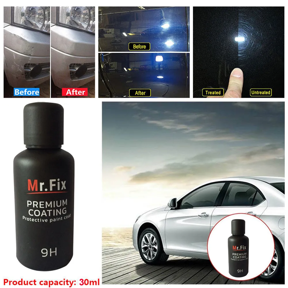 New30HL Fashion Mr fix 9H Car Oxidation Liquid Ceramic Coat Super Hydrophobic Glass Coating Set For Car SUV 20190618