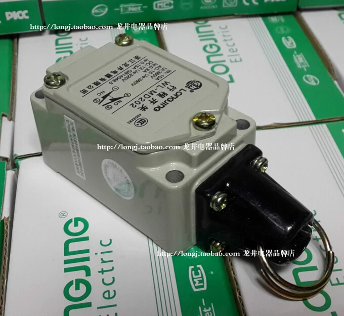 Authentic Longjing Electric limit switch WL MD202 pull rope switch limit switch Silver Point on