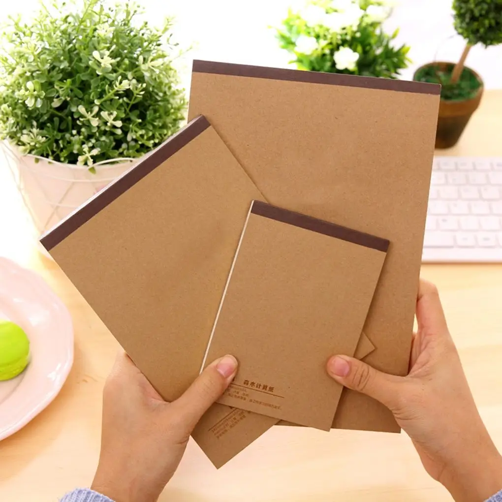 

Art Supplies Kraft Paper Cover Sketch Books Graffiti Hand Painting Books Notebook for Drawing/Calculating