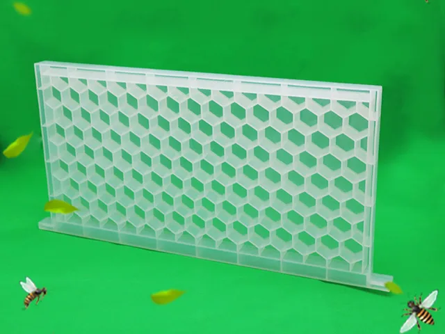 1pcs Plastic Honey Bee Pollen Feeder Porous Feeder Honey Bee