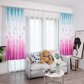 

ISHOWTIENDA Leaves Curtain Tulle Window Treatment Home Decorative Voile Drape Valance 1 Panel Fabric 2019 hot sale