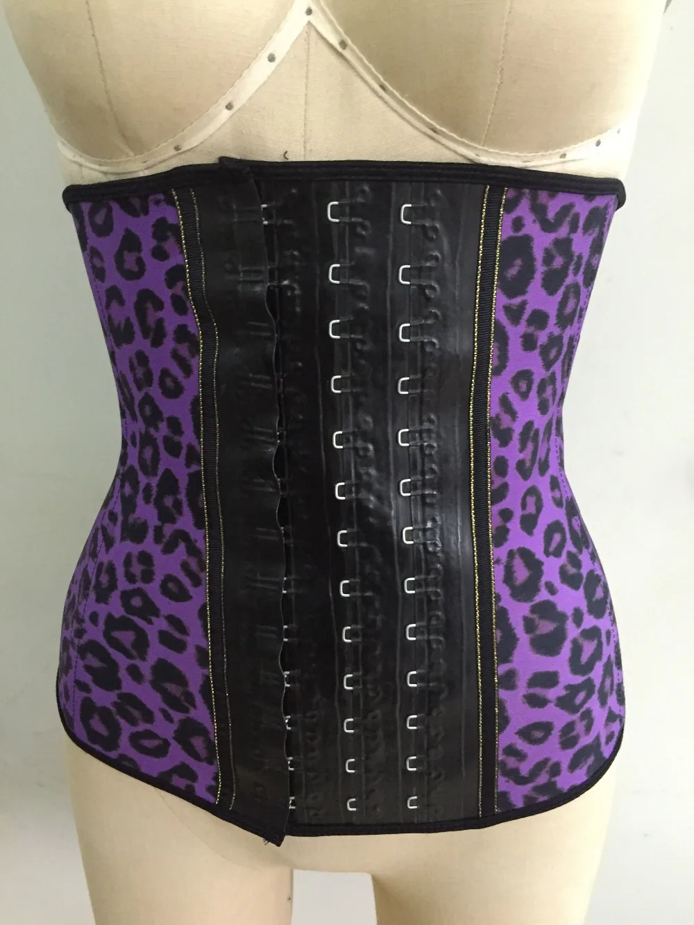 free shippping Latex Waist Trainer Pink Purple Leopard Body Shapers