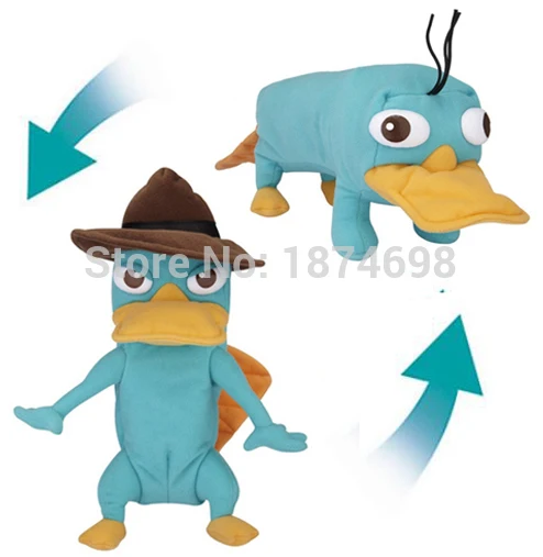 

New Transforming Perry Plush Toy Reversible Agent P to Perry 25cm Platypus Stuffed Animals Kids Toys for Children Gifts