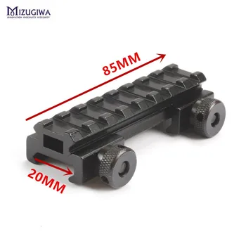 

See Through AR Flat top 1/2" inch Riser Base w/Picatinny/Weaver Scope Rail 20MM Mount 8 slot Med-Profile Picatinny Weaver