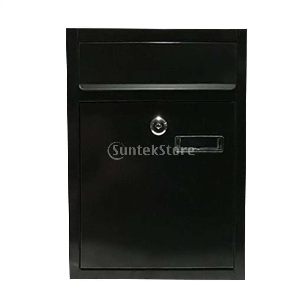 LOCKABLE OUTSIDE LETTERBOX LETTER POST MAIL BOX POSTBOX WITH KEYED LOCKSET, WALL MOUNTED, RURAL SECURITY MAILBOXES