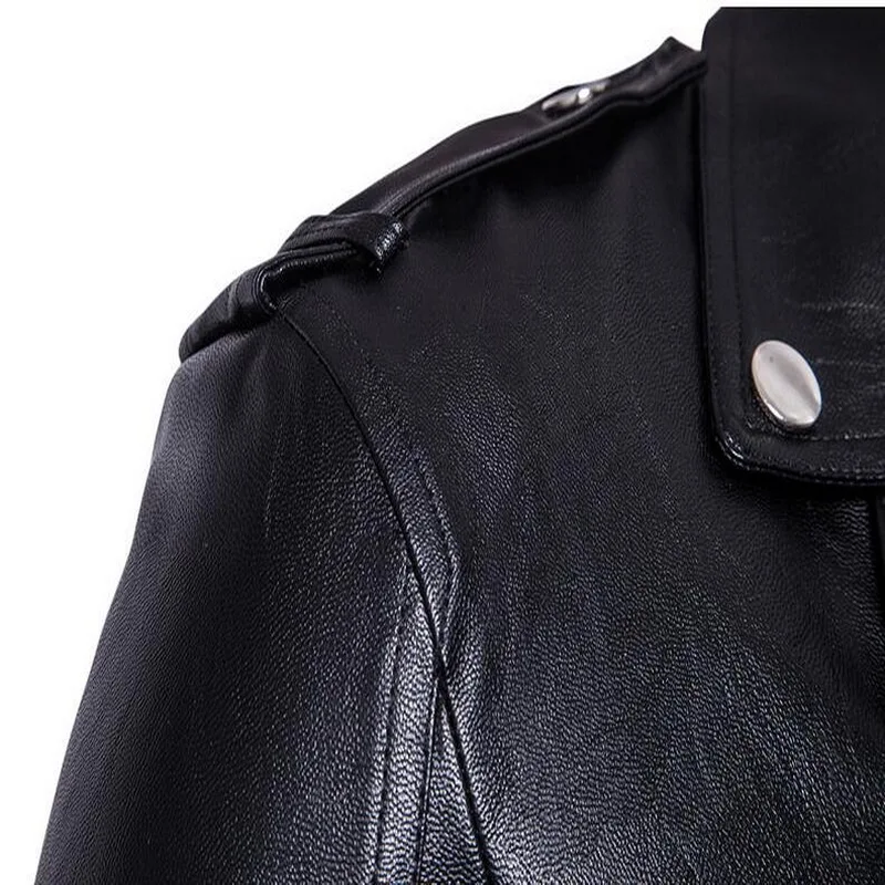 Дизайнерская мотоциклетная кожаная куртка бомбер chaqueta cuero hombre с отложным