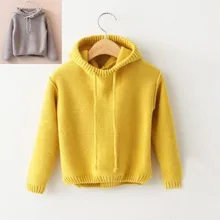 Toddler Girls Sweaters Coat Children’s Hooded pullover Sweater Baby Boys girls Autumn&winter/Spring clothes Kids Tops
