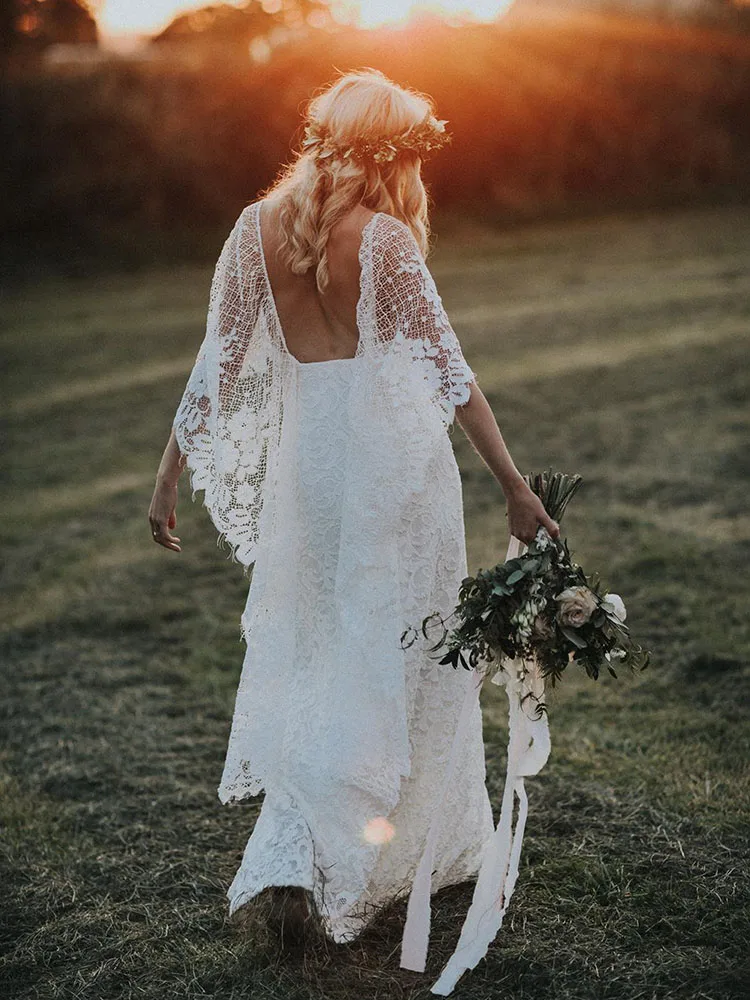 Дикие романтичные Свадебные платья легкие, но очаровательные свадебные платья-Русалка с курткой элегантность Vestido de Noiva ZW185 - Цвет: Слоновая кость