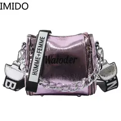 IMIDO голографический бак; e лоскут сумки для женщин 2019 Горячая Мода с буквенным принтом Bolsa сумки через плечо сумка брендовая Роскошная