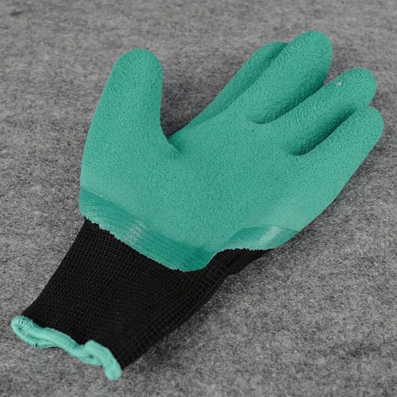Копилова 10 пар перчатки для работы в саду с 4 ABS когти копать грабли завод перчатки для защиты рук