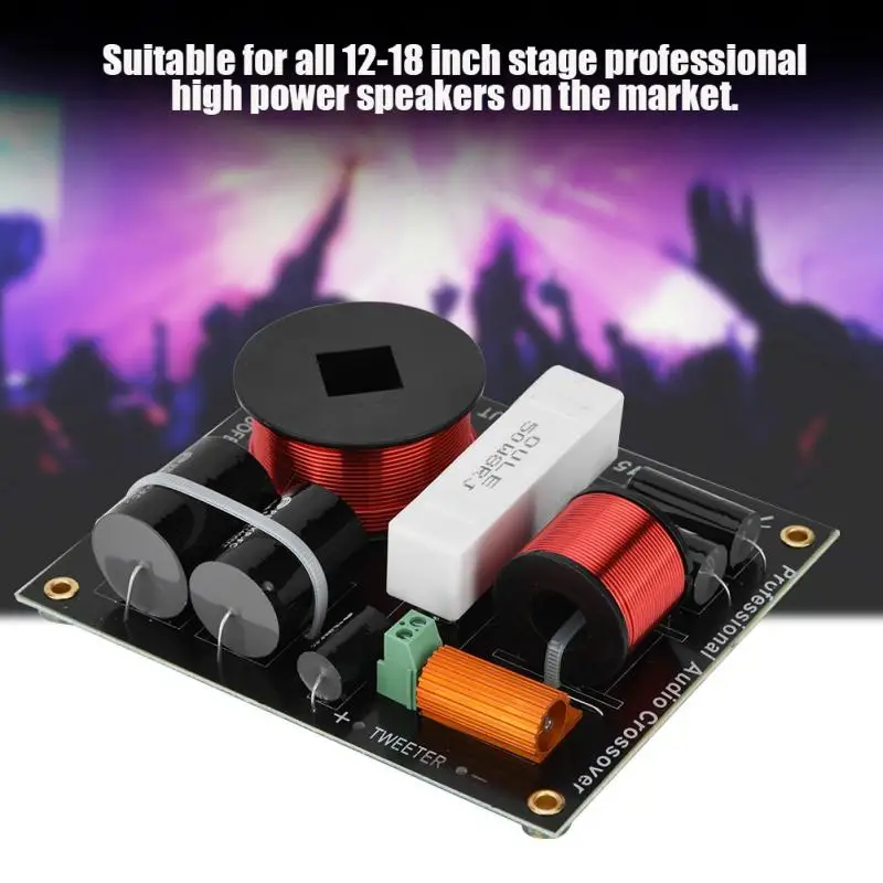 500W 2 Way Audio Speaker Frequency Divider Speaker Audio Crossover