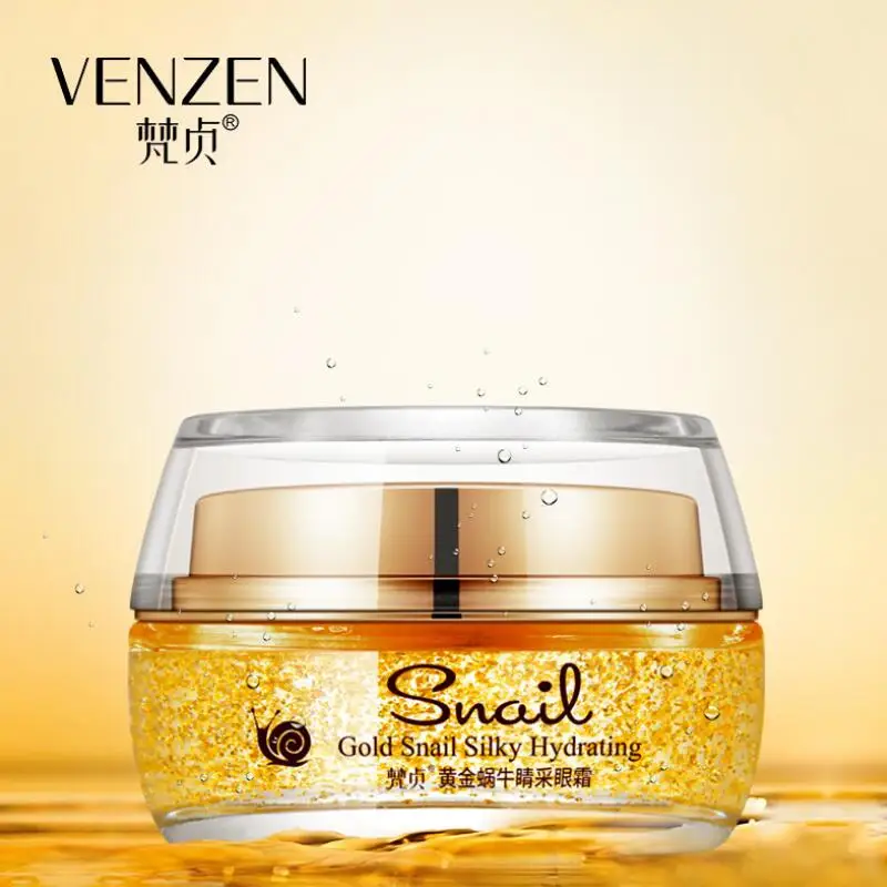 

Eye Cream Hydrating Moisturizing Anti Wrinkle Remove Dark Circles Gold Snail Silky Eye Skin Care Cream