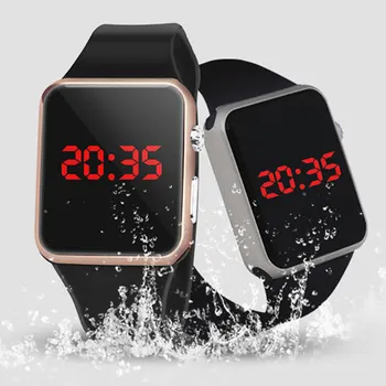

Fashion Men Led Digital Watch Women Casual Pink Silicone Sports Wristwatch Children Kids Watches Outdoor Bracelet Watches Clock